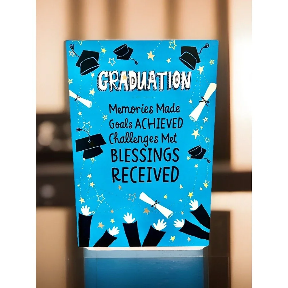 Graduation Card Religious Scripture Psalm 32:8 Blessings Received W/Envelope
